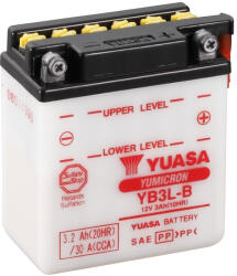 YUASA YB3L-B 12V 3Ah sav nélküli száraz motor akkumulátor (YUASA-YB3L-B)
