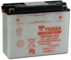 YUASA YB16AL-A2 12V 16Ah sav nélküli száraz motor akkumulátor (YUASA-YB16AL-A2)