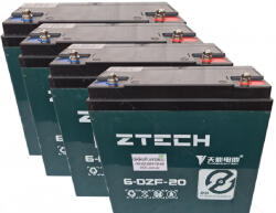 ZTECH 6-DZF-20 48V 20Ah TIANNENG 6-DZM-20 elektromos kerékpár akkumulátor (48V-20Ah-ZTECH-6-DZF-20-TIANNENG)