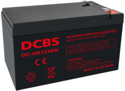 DCBS 12V 9Ah DC HR1234W F2 Highrate / Longlife zárt ólomsavas zselés akkumulátor (DCBS-DC-HR1234W)