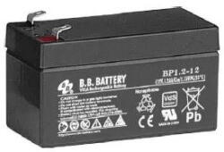 BB Battery B. B. Battery 12V 1, 2Ah BP1.2-12 Longlife zárt ólomsavas zselés akkumulátor (BB-Battery-BP1-2-12)