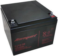 Alarmguard CJ12-26 12V 26Ah zárt ólomsavas zselés akkumulátor (Alarmguard-CJ12-26)