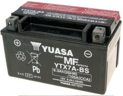 YUASA YTX7A-BS 12V 6Ah 105A motor akkumulátor (Yuasa-YTX7A-BS)