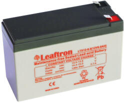 Leaftron 12V 9Ah LTX12-9 F2 Highrate zárt ólomsavas zselés akkumulátor (Leaftron-LTX12-9)