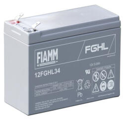 FIAMM 12V 9Ah 12FGHL34 F2 Highrate / Longlife zárt ólomsavas zselés akkumulátor (Fiamm-12FGHL34)