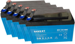RedDot 60V 14Ah DD12140C 6-DZM-12 csúszósarus ciklikus elektromos kerékpár akkumulátor (60V-14Ah-RedDot-DD12140C)