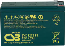 CSB-Battery 12V 7.2Ah F2 EVX1272 ciklikus elektromos kerékpár akkumulátor (CSB-EVX1272)