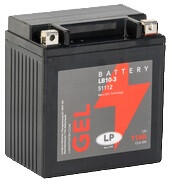 Landport GEL LB10-3 12V 10Ah 145A YB10-3, YB10L-A2 YB10L-B jobb+ gondozásmentes AGM (zselés) motor akkumulátor (Landport-51112-LB10-3)