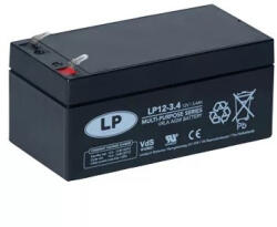 Landport LP12-3, 4 12V 3, 4Ah zárt ólomsavas zselés akkumulátor (Landport-LP12-3-4)