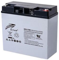 Ritar 12V 18Ah HR12-70W Highrate zárt ólomsavas zselés akkumulátor (Ritar-HR12-70W)
