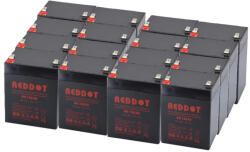 RedDot APC RBC44 helyettesítő szünetmentes akkucsomag 16*12V 5Ah (APC-RBC44)