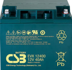 CSB-Battery EVX12400 12V 40Ah kerekesszék rokkantkocsi akkumulátor (CSB-EVX12400)