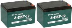 ZTECH CHILWEE 6-DZF-12 24V 12Ah 6-DZM-12 csavaros elektromos kerékpár akkumulátor (24V-12Ah-6DZF12-CHILWEE-Csavaros)