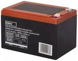 EMOS 12V 15Ah B9656V 6-DZM-12 csúszósarus ciklikus elektromos kerékpár akkumulátor (12V-15Ah-EMOS-B9656V)