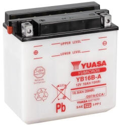 YUASA YB16B-A 12V 16Ah sav nélküli száraz motor akkumulátor (YUASA-YB16B-A)