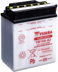 YUASA YB14A-A2 12V 14Ah sav nélküli száraz motor akkumulátor (Yuasa-YB14A-A2)