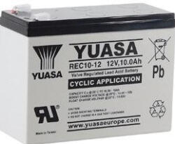 YUASA 12V 10Ah REC10-12 ciklikus elektromos kerékpár akkumulátor (YUASA-REC10-12)