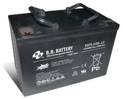 BB Battery B. B. Battery 12V 100Ah MPL100-12 Highrate / Longlife zárt ólomsavas zselés akkumulátor (BB-Battery-MPL100-12)