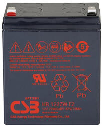 CSB-Battery 12V 6, 2Ah HR1227W F2 Highrate zárt ólomsavas zselés akkumulátor (CSB-HR-1227W-F2)