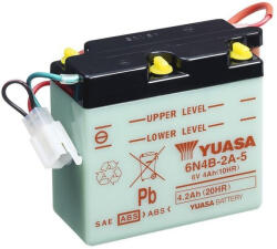 YUASA 6N4B-2A-5 6V 4Ah sav nélküli száraz motor akkumulátor (YUASA-6N4B-2A-5)