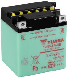 YUASA 12N5.5A-3B 12V 5, 5Ah sav nélküli száraz motor akkumulátor (YUASA-12N5-5A-3B)