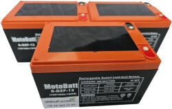 MotoBatt 6-DZM-12 36V 16Ah 6-DZF-12 csavaros ciklikus elektromos kerékpár akkumulátor (36V-16Ah-MotoBatt-6DZF13-Csavaros)
