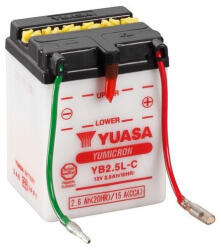 YUASA YB2.5L-C 12V 2, 5Ah sav nélküli száraz motor akkumulátor (YUASA-YB2-5L-C)
