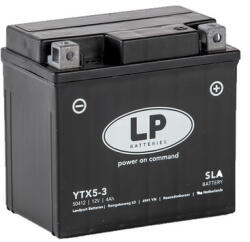 Landport YTX5-3 12V 4Ah 80A YTX5L-BS gondozásmentes AGM (zselés) motor akkumulátor (Landport-50412)