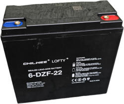 Lofty CHILWEE 12V 23Ah 6-DZF-20 LOFTY 6-DZM-20 csavaros ciklikus elektromos kerékpár akkumulátor (12V-23Ah-LOFTY-6DZF22)