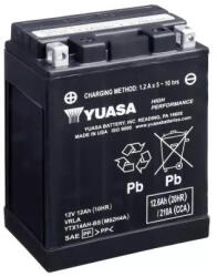 YUASA YTX14AH-BS 12V 12Ah bal+ száraz motor akkumulátor (Yuasa-YTX14AH-BS)