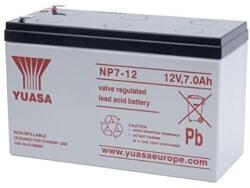 YUASA 12V 7Ah NP7-12 F1 zárt ólomsavas zselés akkumulátor (YUASA-NP7-12)