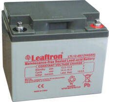 Leaftron 12V 45Ah LTL12-45 Longlife zárt ólomsavas zselés akkumulátor (Leaftron-LTL12-45)