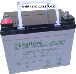 Leaftron LTG12-33 12V 33Ah Highrate/Longlife gél kerekesszék rokkantkocsi akkumulátor (Leaftron-LTG12-33)