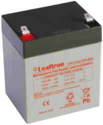 Leaftron 12V 5, 4Ah LTX12-5.4 F2 Highrate zárt ólomsavas zselés akkumulátor (Leaftron-LTX12-5-4-F2)