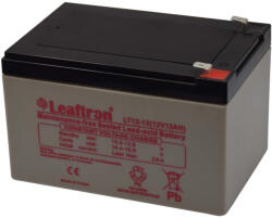 Leaftron 12V 12Ah LT12-12 zárt ólomsavas zselés akkumulátor (Leaftron-LT12-12-F2)