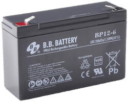 BB Battery B. B. Battery 6V 12Ah BP12-6 T2 Longlife zárt ólomsavas zselés akkumulátor (BB-Battery-BP12-6-T2)