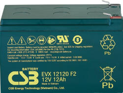 CSB-Battery 12V 12Ah EVX12120 ciklikus elektromos kerékpár akkumulátor (CSB-EVX12120)