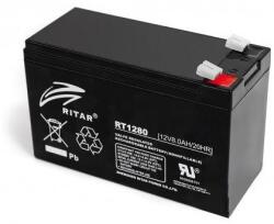 Ritar 12V 8Ah RT1280 F2 zárt ólomsavas zselés akkumulátor (Ritar-RT1280-F2)