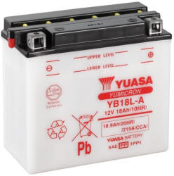 YUASA YB18L-A 12V 18Ah sav nélküli száraz motor akkumulátor (Yuasa-YB18L-A)