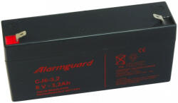 Alarmguard 6V 3, 2Ah CJ6-3.2 zárt ólomsavas zselés akkumulátor (Alarmguard-CJ6-3-2)