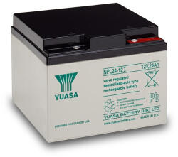 YUASA 12V 24Ah NPL24-12 Longlife zárt ólomsavas zselés akkumulátor (YUASA-NPL24-12)
