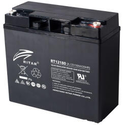Ritar 12V 18Ah RT12180 zárt ólomsavas zselés akkumulátor (RT12180-F13)