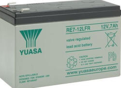 YUASA 12V 7Ah RE7-12L F2 Highrate zárt ólomsavas zselés akkumulátor (YUASA-RE7-12L)