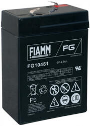 FIAMM 6V 4, 5Ah FG10451 zárt ólomsavas zselés akkumulátor (FIAMM-FG10451)