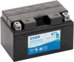 Exide AGM 12-8 YTZ10-BS 12V 8Ah 145A bal+ gondozásmentes (zselés) motor akkumulátor (Exide-AGM-12-8)