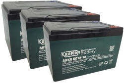 KRAFTON 36V 17Ah KC12-14 6-DZM-12 csavaros ciklikus elektromos kerékpár akkumulátor (36V-17Ah-Krafton-KC12-14-csavaros)