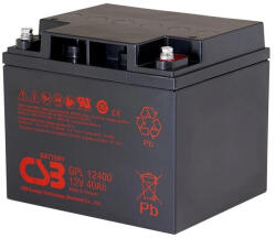 CSB-Battery 12V 40Ah GPL12400 Longlife zárt ólomsavas zselés akkumulátor (CSB-GPL12400)