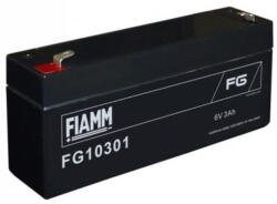 FIAMM 6V 3Ah FG10301 zárt ólomsavas zselés akkumulátor (FIAMM-FG10301)