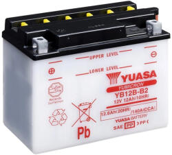 YUASA YB12B-B2 12V 12Ah sav nélküli száraz motor akkumulátor (Yuasa-YB12B-B2)