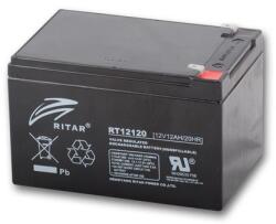 Ritar 12V 12Ah RT12120 zárt ólomsavas zselés akkumulátor (Ritar-RT12120-F2)